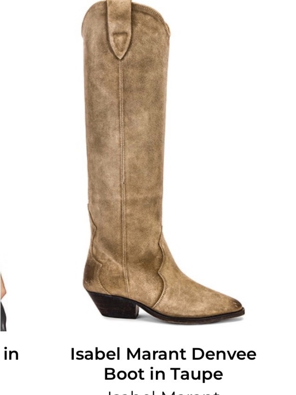 Isabel Marant Denvee Boot Taupe